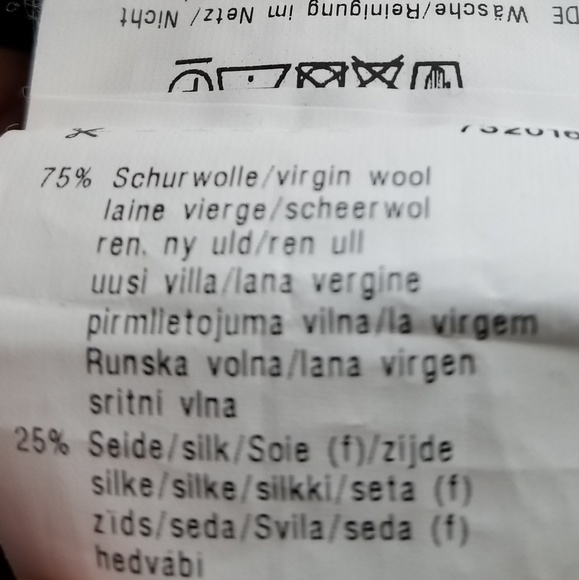 BASLER beaded wool poncho sweater - Picture 7 of 8